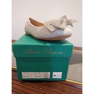 Lauren Lorraine Kids Ginger Silver Size 10.5 NIB